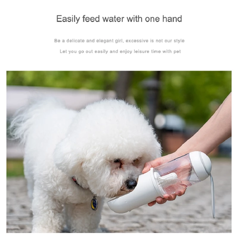 Portable Pet Water Bottle for Dogs & Cats – Leak-Proof Outdoor Travel Dispenser (330ml)